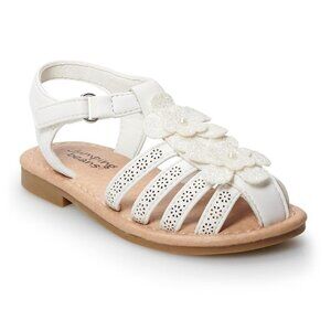Dazzling Toddler Girls' Fisherman Sandals, Toddler Girl's, Size: 8 T,‎ White